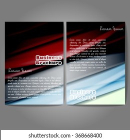 Vector brochure template design, A4 size with colorful wavy polygonal pattern. Professional business flyer template or corporate banner design, can be use for publishing, print and presentation.