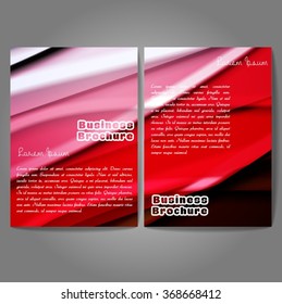 Vector brochure template design, A4 size with colorful wavy polygonal pattern. Professional business flyer template or corporate banner design, can be use for publishing, print and presentation.