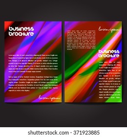 Vector brochure template design, A4 size with colorful polygonal pattern. Professional business flyer template or corporate banner design, can be use for publishing, print and presentation.