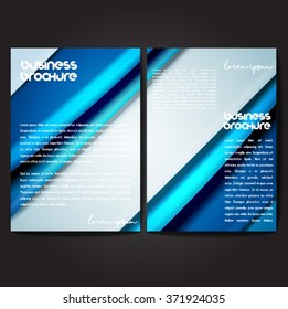 Vector brochure template design, A4 size with colorful polygonal pattern. Professional business flyer template or corporate banner design, can be use for publishing, print and presentation.