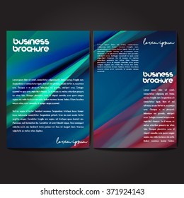 Vector brochure template design, A4 size with colorful polygonal pattern. Professional business flyer template or corporate banner design, can be use for publishing, print and presentation.