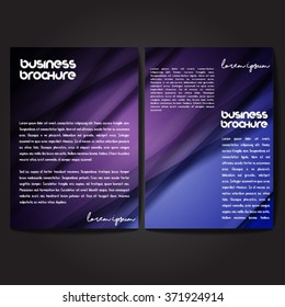 Vector brochure template design, A4 size with colorful polygonal pattern. Professional business flyer template or corporate banner design, can be use for publishing, print and presentation.