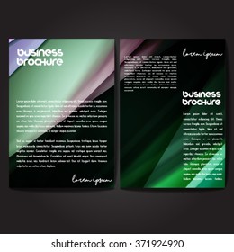 Vector brochure template design, A4 size with colorful polygonal pattern. Professional business flyer template or corporate banner design, can be use for publishing, print and presentation.