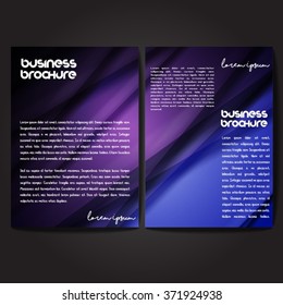 Vector brochure template design, A4 size with colorful polygonal pattern. Professional business flyer template or corporate banner design, can be use for publishing, print and presentation.