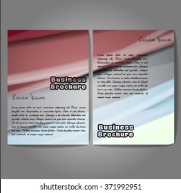 Vector brochure template design, A4 size with colorful wavy polygonal pattern. Professional business flyer template or corporate banner design, can be use for publishing, print and presentation.