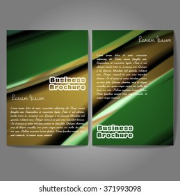 Vector brochure template design, A4 size with colorful wavy polygonal pattern. Professional business flyer template or corporate banner design, can be use for publishing, print and presentation.