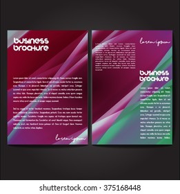 Vector brochure template design, A4 size with colorful polygonal pattern. Professional business flyer template or corporate banner design, can be use for publishing, print and presentation.