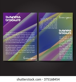 Vector brochure template design, A4 size with colorful polygonal pattern. Professional business flyer template or corporate banner design, can be use for publishing, print and presentation.