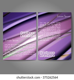 Vector brochure template design, A4 size with colorful wavy polygonal pattern. Professional business flyer template or corporate banner design, can be use for publishing, print and presentation.