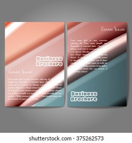 Vector brochure template design, A4 size with colorful wavy polygonal pattern. Professional business flyer template or corporate banner design, can be use for publishing, print and presentation.