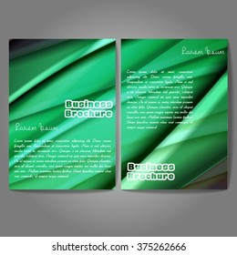 Vector brochure template design, A4 size with colorful wavy polygonal pattern. Professional business flyer template or corporate banner design, can be use for publishing, print and presentation.
