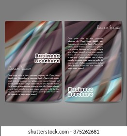 Vector brochure template design, A4 size with colorful wavy polygonal pattern. Professional business flyer template or corporate banner design, can be use for publishing, print and presentation.