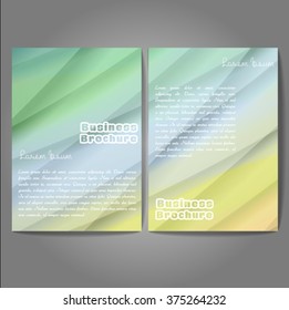 Vector brochure template design, A4 size with colorful wavy polygonal pattern. Professional business flyer template or corporate banner design, can be use for publishing, print and presentation.