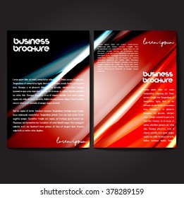 Vector brochure template design, A4 size with colorful polygonal pattern. Professional business flyer template or corporate banner design, can be use for publishing, print and presentation.