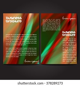 Vector brochure template design, A4 size with colorful polygonal pattern. Professional business flyer template or corporate banner design, can be use for publishing, print and presentation.