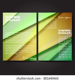 Vector brochure template design, A4 size with colorful polygonal pattern. Professional business flyer template or corporate banner design, can be use for publishing, print and presentation.