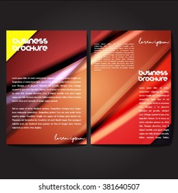 Vector brochure template design, A4 size with colorful polygonal pattern. Professional business flyer template or corporate banner design, can be use for publishing, print and presentation.