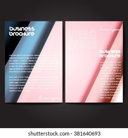 Vector brochure template design, A4 size with colorful polygonal pattern. Professional business flyer template or corporate banner design, can be use for publishing, print and presentation.