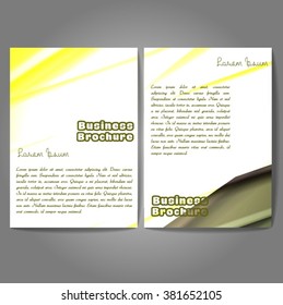 Vector brochure template design, A4 size with colorful wavy polygonal pattern. Professional business flyer template or corporate banner design, can be use for publishing, print and presentation.