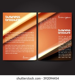 Vector brochure template design, A4 size with colorful wavy polygonal pattern. Professional business flyer template or corporate banner design, can be use for publishing, print and presentation.