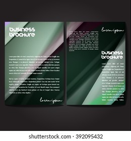 Vector brochure template design, A4 size with colorful wavy polygonal pattern. Professional business flyer template or corporate banner design, can be use for publishing, print and presentation.