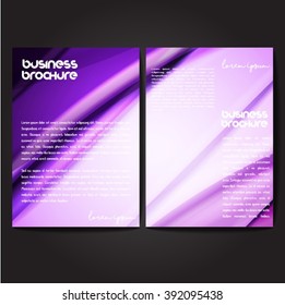Vector brochure template design, A4 size with colorful wavy polygonal pattern. Professional business flyer template or corporate banner design, can be use for publishing, print and presentation.