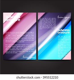 Vector brochure template design, A4 size with colorful polygonal pattern. Professional business flyer template or corporate banner design, can be use for publishing, print and presentation.