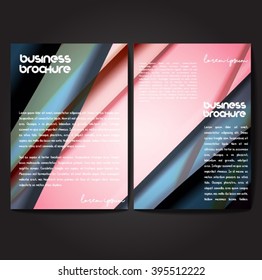 Vector brochure template design, A4 size with colorful polygonal pattern. Professional business flyer template or corporate banner design, can be use for publishing, print and presentation.