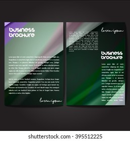 Vector brochure template design, A4 size with colorful polygonal pattern. Professional business flyer template or corporate banner design, can be use for publishing, print and presentation.