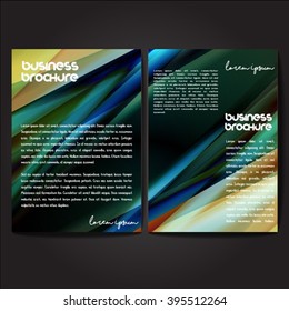 Vector brochure template design, A4 size with colorful polygonal pattern. Professional business flyer template or corporate banner design, can be use for publishing, print and presentation.
