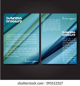 Vector brochure template design, A4 size with colorful polygonal pattern. Professional business flyer template or corporate banner design, can be use for publishing, print and presentation.