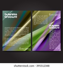 Vector brochure template design, A4 size with colorful polygonal pattern. Professional business flyer template or corporate banner design, can be use for publishing, print and presentation.