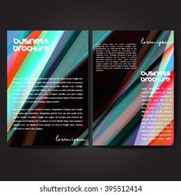 Vector brochure template design, A4 size with colorful polygonal pattern. Professional business flyer template or corporate banner design, can be use for publishing, print and presentation.