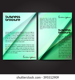 Vector brochure template design, A4 size with colorful polygonal pattern. Professional business flyer template or corporate banner design, can be use for publishing, print and presentation.