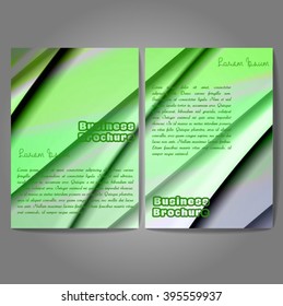 Vector brochure template design, A4 size with colorful wavy polygonal pattern. Professional business flyer template or corporate banner design, can be use for publishing, print and presentation.