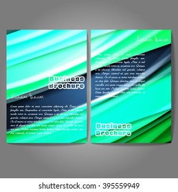 Vector brochure template design, A4 size with colorful wavy polygonal pattern. Professional business flyer template or corporate banner design, can be use for publishing, print and presentation.