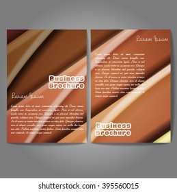 Vector brochure template design, A4 size with colorful wavy polygonal pattern. Professional business flyer template or corporate banner design, can be use for publishing, print and presentation.