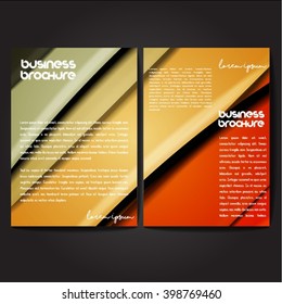 Vector brochure template design, A4 size with colorful polygonal pattern. Professional business flyer template or corporate banner design, can be use for publishing, print and presentation.