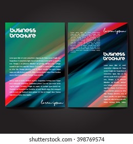 Vector brochure template design, A4 size with colorful polygonal pattern. Professional business flyer template or corporate banner design, can be use for publishing, print and presentation.