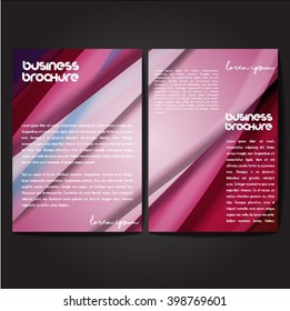 Vector brochure template design, A4 size with colorful polygonal pattern. Professional business flyer template or corporate banner design, can be use for publishing, print and presentation.