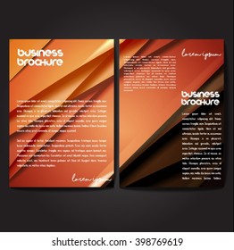 Vector brochure template design, A4 size with colorful polygonal pattern. Professional business flyer template or corporate banner design, can be use for publishing, print and presentation.