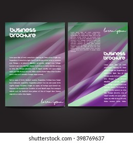 Vector brochure template design, A4 size with colorful polygonal pattern. Professional business flyer template or corporate banner design, can be use for publishing, print and presentation.