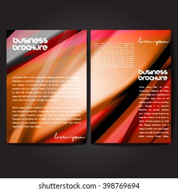 Vector brochure template design, A4 size with colorful polygonal pattern. Professional business flyer template or corporate banner design, can be use for publishing, print and presentation.