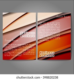 Vector brochure template design, A4 size with colorful wavy polygonal pattern. Professional business flyer template or corporate banner design, can be use for publishing, print and presentation.