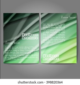 Vector brochure template design, A4 size with colorful wavy polygonal pattern. Professional business flyer template or corporate banner design, can be use for publishing, print and presentation.