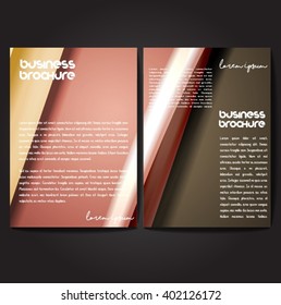 Vector brochure template design, A4 size with colorful polygonal pattern. Professional business flyer template or corporate banner design, can be use for publishing, print and presentation.