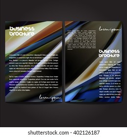 Vector brochure template design, A4 size with colorful polygonal pattern. Professional business flyer template or corporate banner design, can be use for publishing, print and presentation.