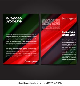 Vector brochure template design, A4 size with colorful polygonal pattern. Professional business flyer template or corporate banner design, can be use for publishing, print and presentation.