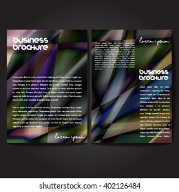 Vector brochure template design, A4 size with colorful polygonal pattern. Professional business flyer template or corporate banner design, can be use for publishing, print and presentation.