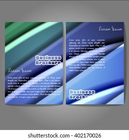 Vector brochure template design, A4 size with colorful wavy polygonal pattern. Professional business flyer template or corporate banner design, can be use for publishing, print and presentation.